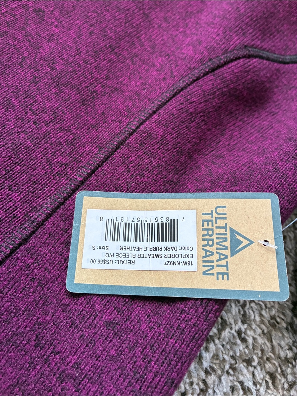 ๐ฆ NWT $55 Women's Purple Funnel Neck Sweater Jacket - Picture 2 of 4